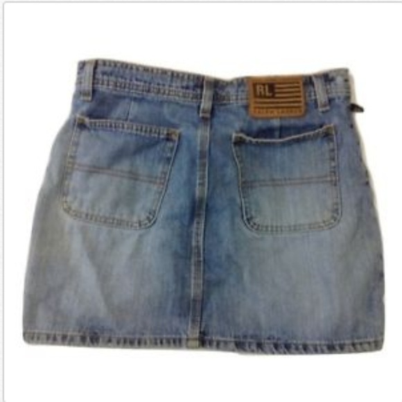 Polo Ralph Lauren Dresses & Skirts - Ralph Lauren Blue Jean Skirt Size 2 VTG